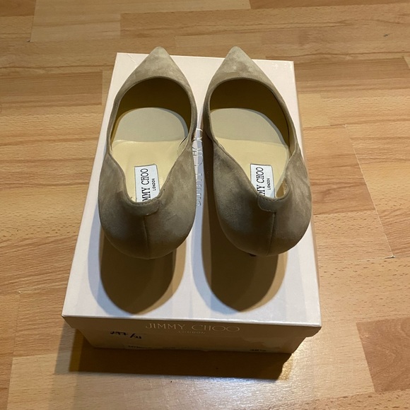 Jimmy Choo pump suede beige heels size 38 - Picture 3 of 8